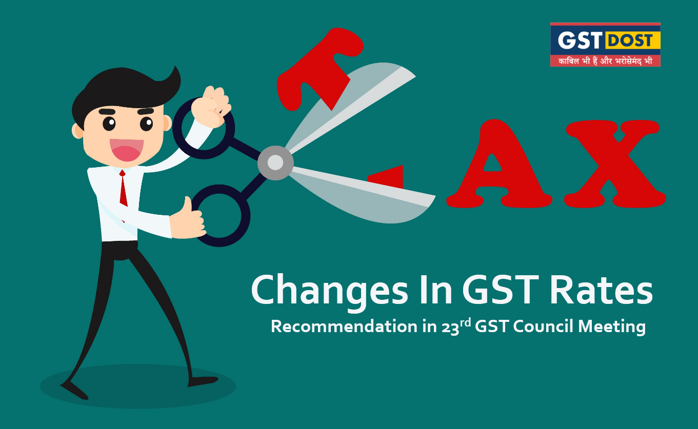 Changes in GST Rates