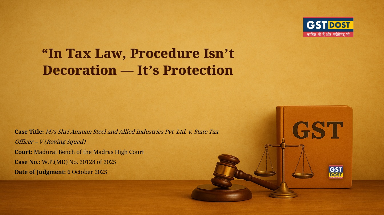 In Tax Law, Procedure Isn’t Decoration — It’s Protection