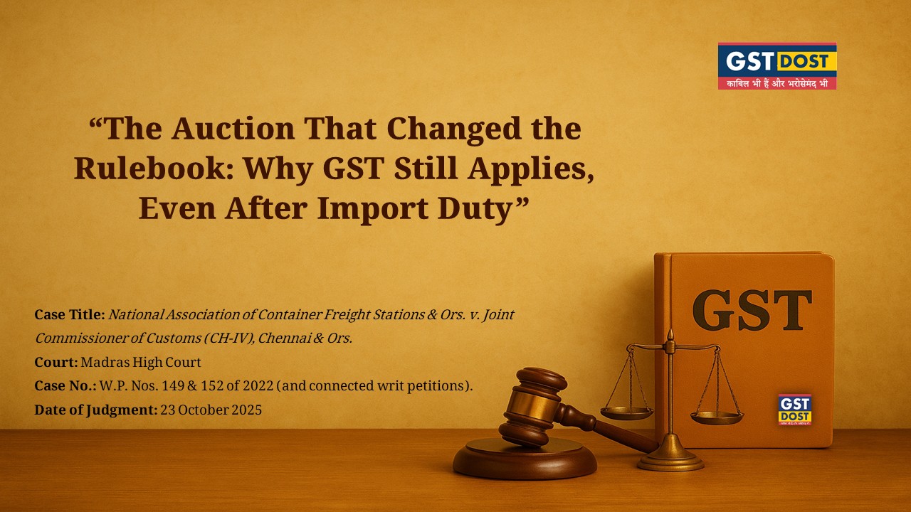 Can Customs Stop You from Charging GST? The High Court Just Answered That.